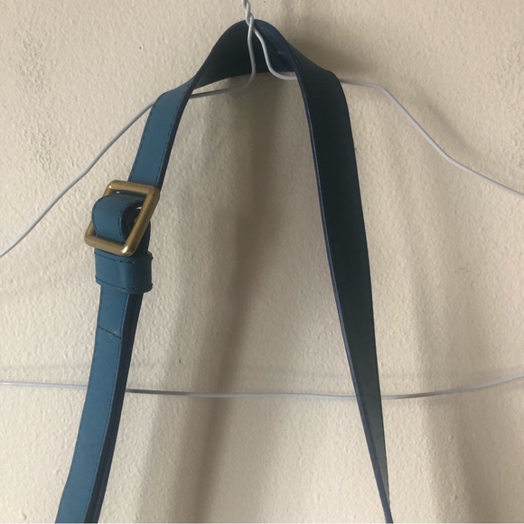 ❤️Blue IIIBeca by Joy Gryson Leather Bag Saddle Crossbody Bag - Picture 4 of 11